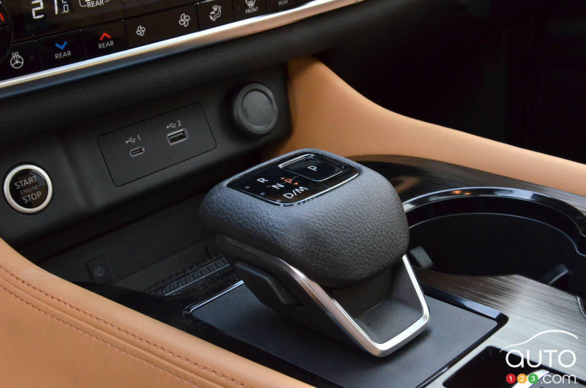 Nissan Rogue 2021, nouveau pommeau de vitesse